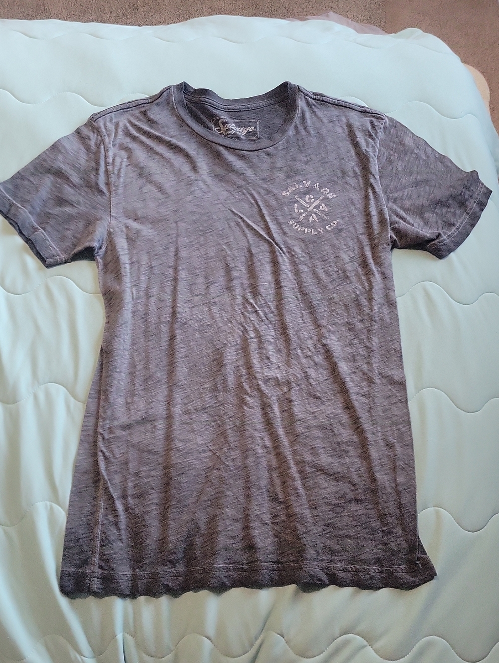 Salvage Vintage-Style Gray Men’s Crewneck T-Shirt Great Condition